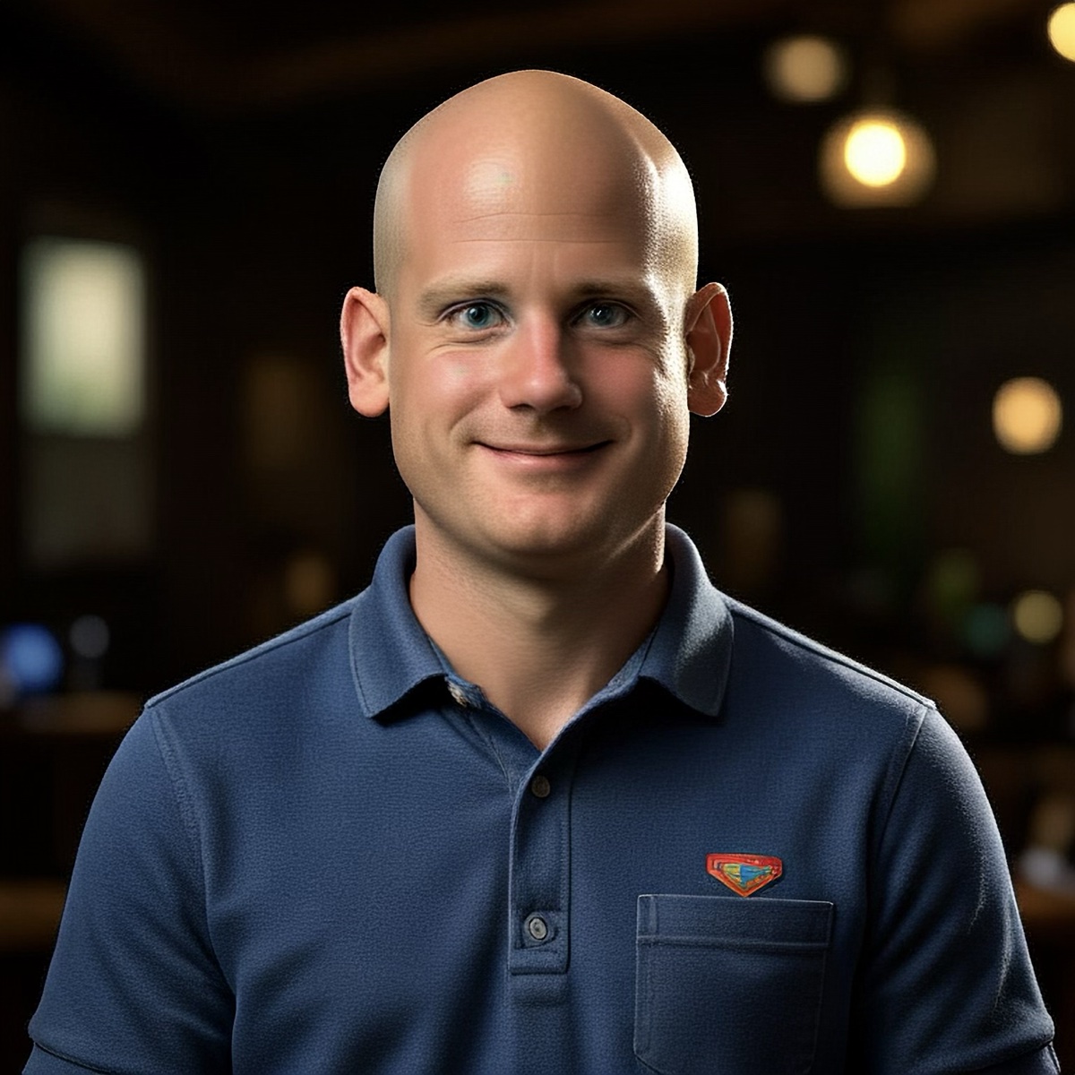 Fredrik's avatar, the face shown in every long-form episode